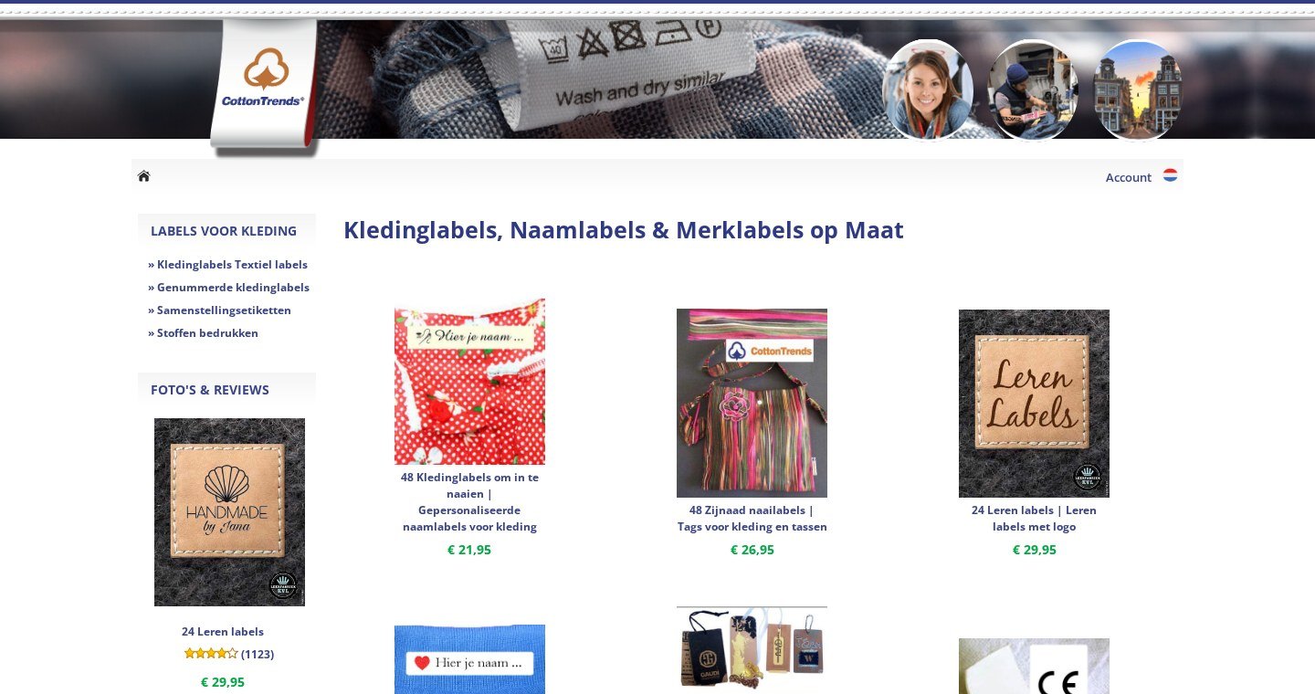 Screenshot van CottonTrends