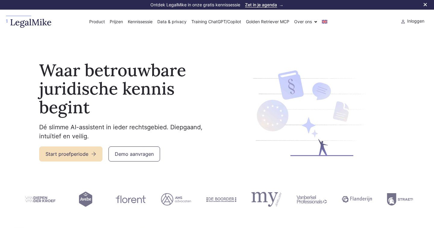 Screenshot van LegalMike
