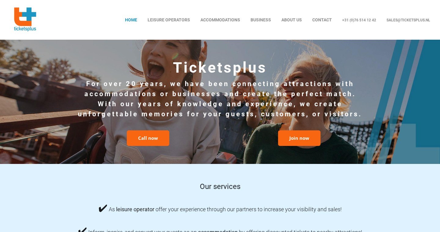 Screenshot van Ticketsplus